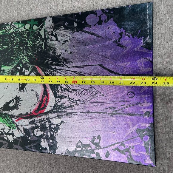 DC Comics Heath Ledger Joker Dark Knight Rises Wall Art Decor 24" x 16" - Picture 10 of 12